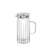 Wilmax Glaskrug mit Edelstahldeckel 1000 ml WL-888219/A